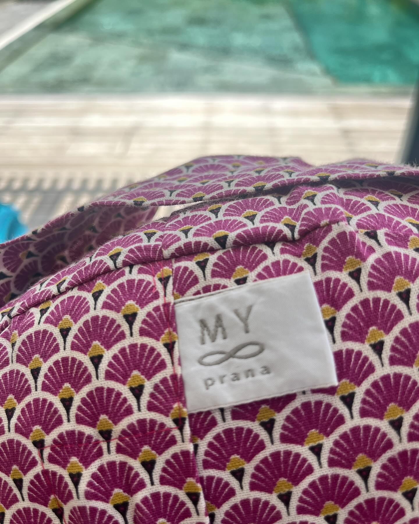 Coussin de yoga - Zafu - modèle méditation sunflowers rose