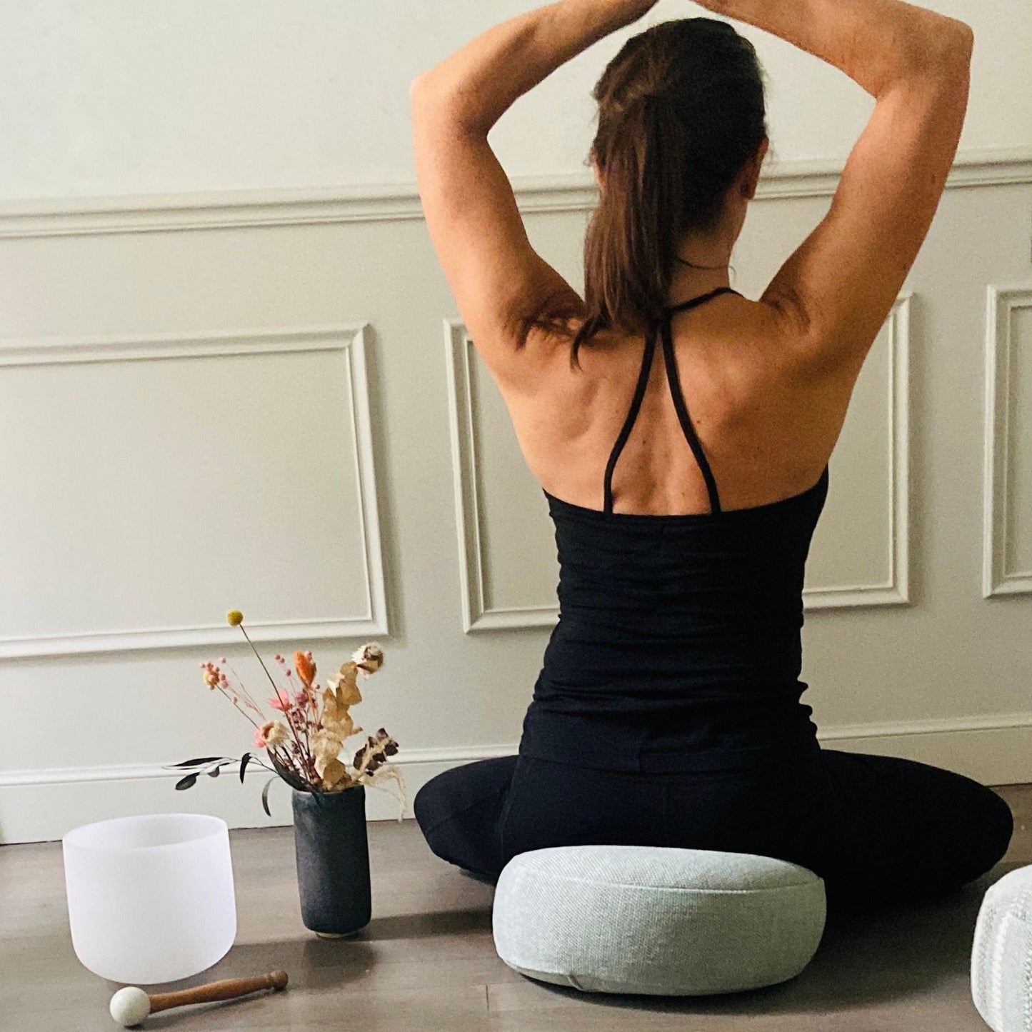 Coussin de yoga - Zafu - modèle exclusif gold