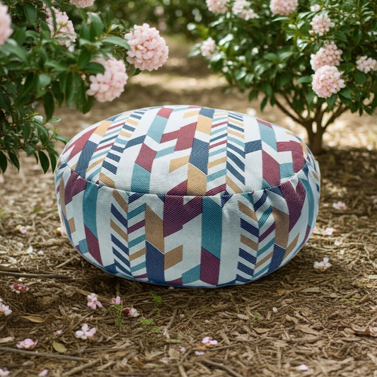 Coussin de yoga - Zafu - modèle camélia