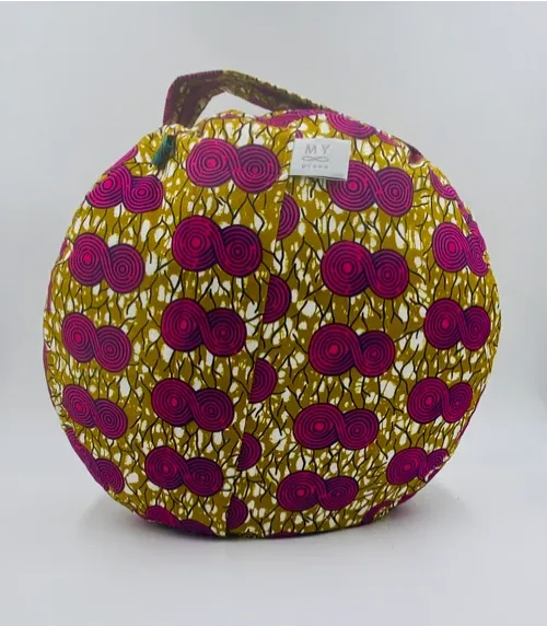 coussin de yoga - zafu - my-prana -modèle white cactus - accessoires de yoga- pouf- zafu