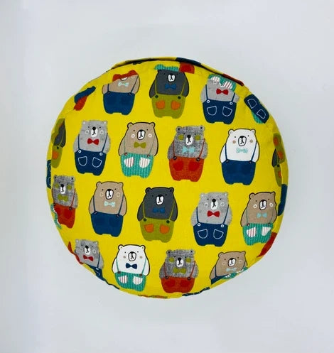 coussin de yoga - zafu - my-prana -modèle white cactus - accessoires de yoga- pouf- zafu