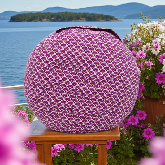 Coussin de yoga - Zafu - modèle chica rose