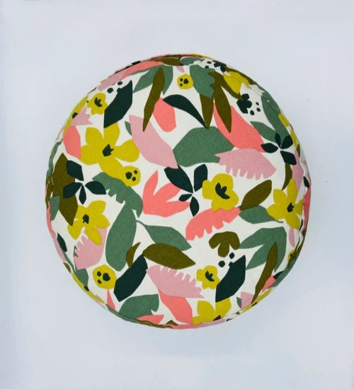 coussin de yoga - zafu - my-prana -modèle white cactus - accessoires de yoga- pouf- zafu