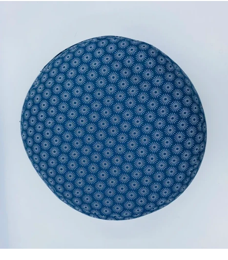 coussin de yoga - zafu - my-prana - modèlemeditation sunflowers blue - accessoires de yoga- pouf