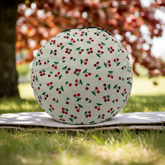 Coussin de yoga Zafu - modèle pacha "rouge"