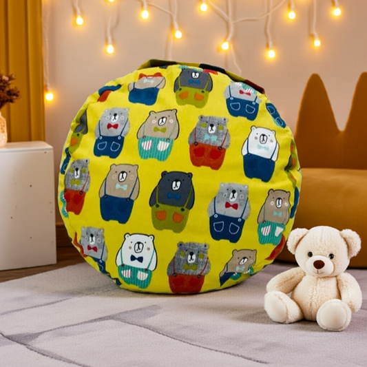 Coussin de yoga Zafu - modèle teddy bear