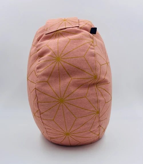 coussin de yoga - zafu -my-prana-modèle exclusif gold & rose - accessoires de yoga- pouf - my-prana- zafu