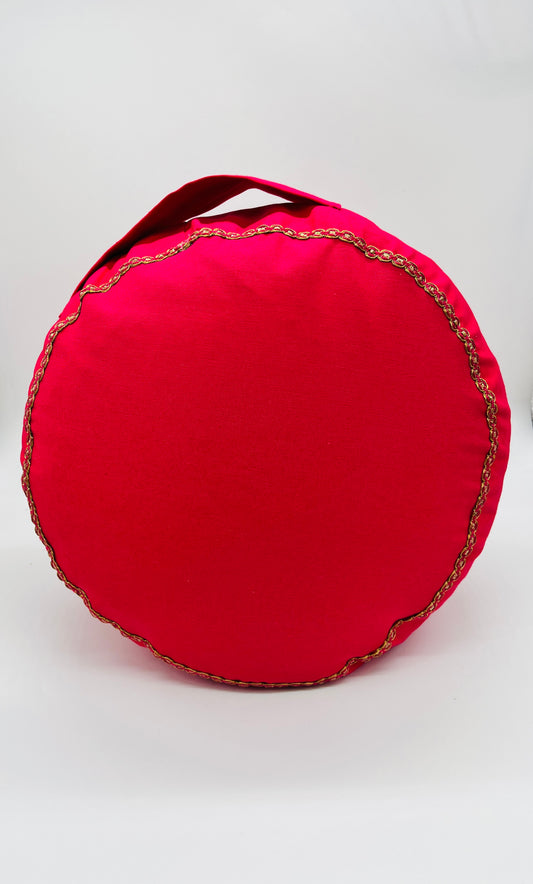Coussin de yoga Pièce Unique Upcycling - POM POM GIRL