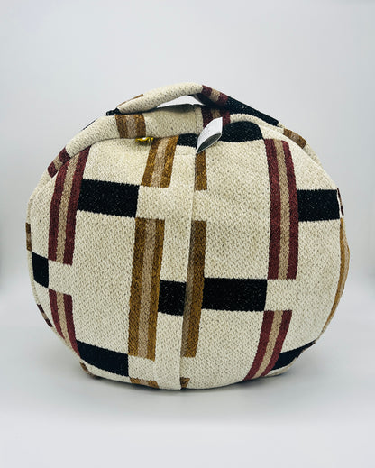 Coussin de yoga Pièce Unique Upcycling - Tea Time