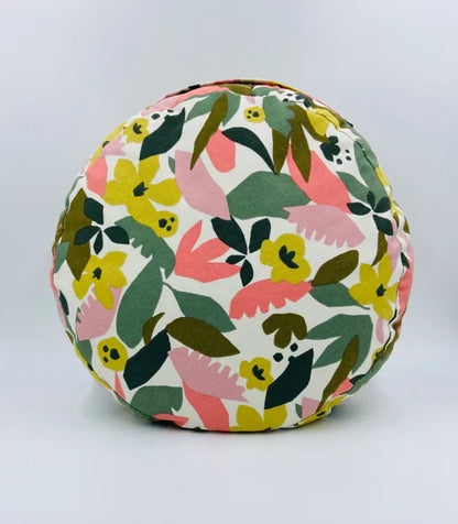 coussin de yoga - zafu - my-prana -modèle white cactus - accessoires de yoga- pouf- zafu