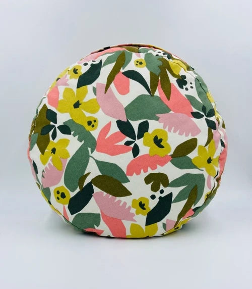 coussin de yoga - zafu - my-prana -modèle white cactus - accessoires de yoga- pouf- zafu