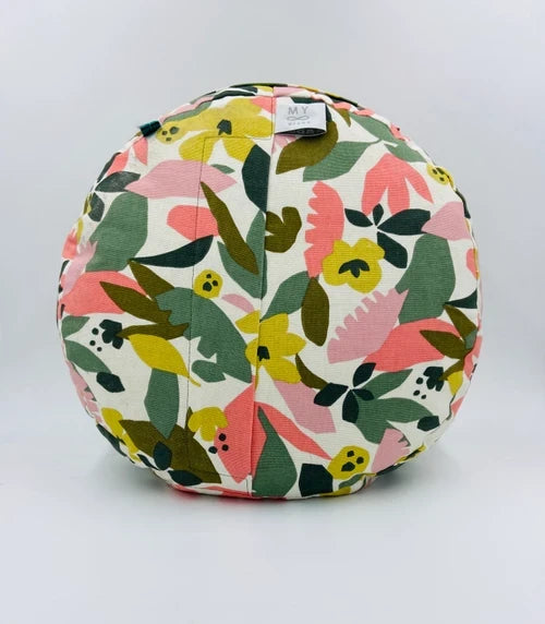 coussin de yoga - zafu - my-prana -modèle white cactus - accessoires de yoga- pouf- zafu